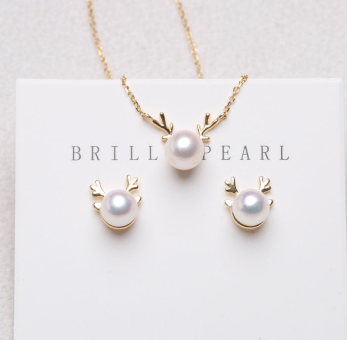 KAVİO Pearl minimalist clavicle necklace s925 tremella