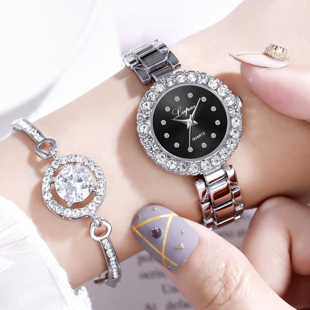 KAVİO Watches-Set Bangle Clock Bracelet Wrist-Watch Quartz Women Fashion Ladies Brand Luxury
