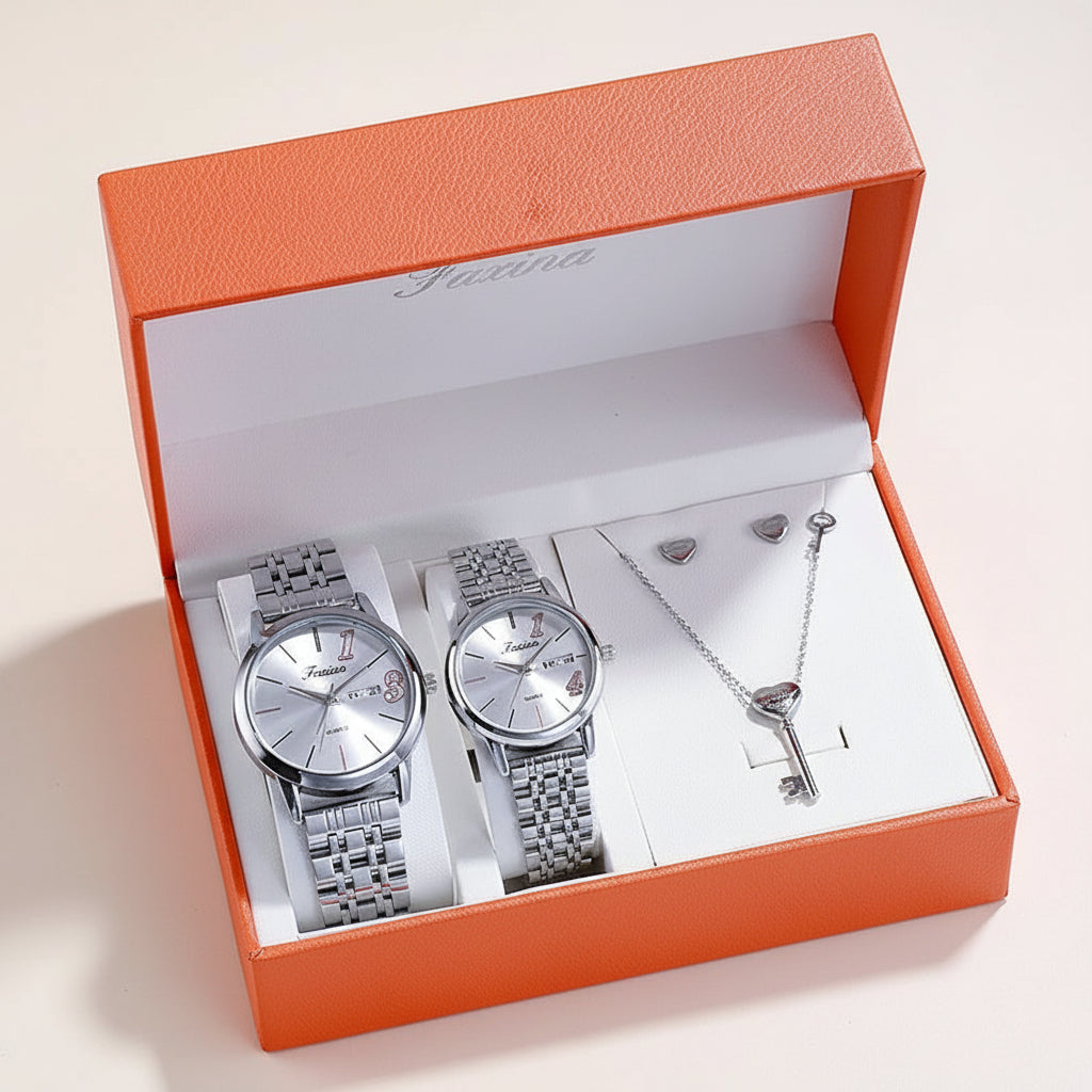 KAVİO Luxury Watch Gifts for Women Earrings ring Necklace bracelet