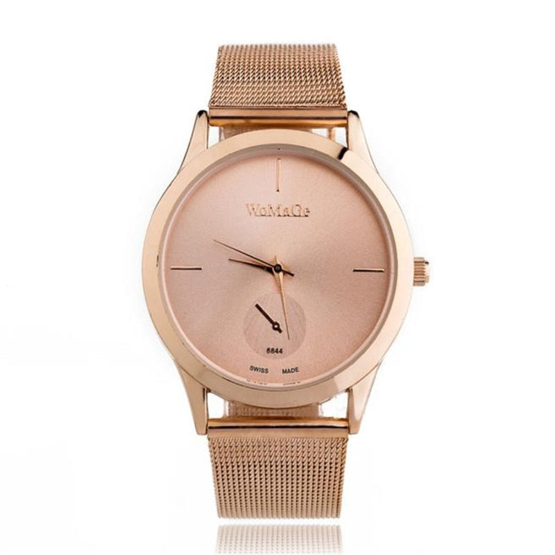 KAVIO Fashion Alloy Belt Mesh Watch Unisex women's watches Minimalist Style Quartz Watch relogio feminino saat Watches for women