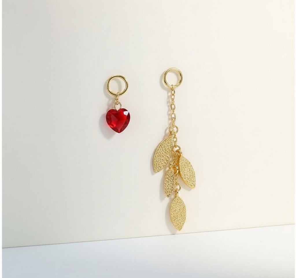 KAVİO Female 925 silver red crystal earrings