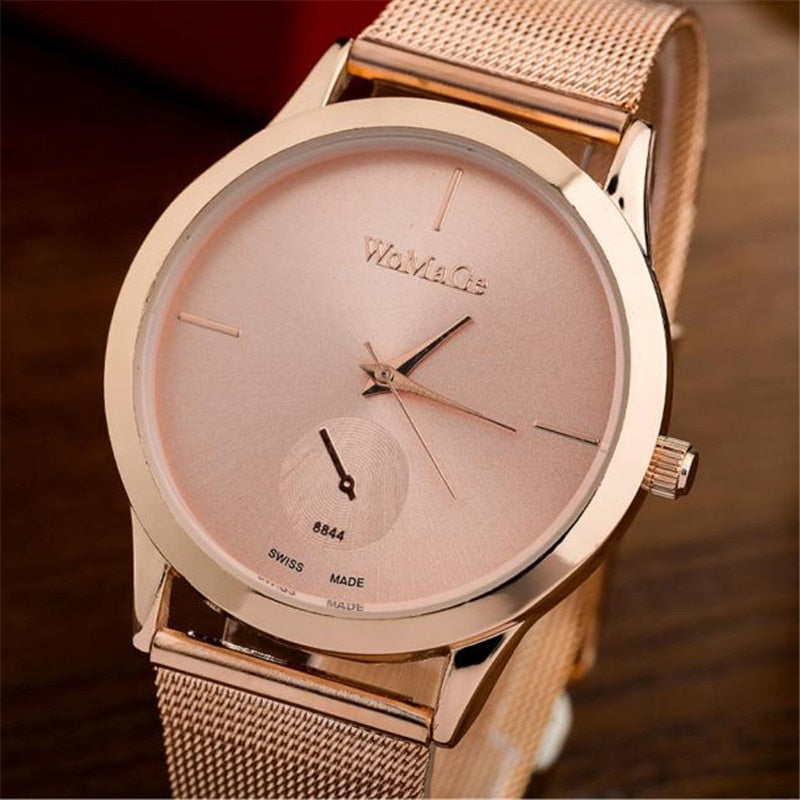 KAVIO Fashion Alloy Belt Mesh Watch Unisex women's watches Minimalist Style Quartz Watch relogio feminino saat Watches for women