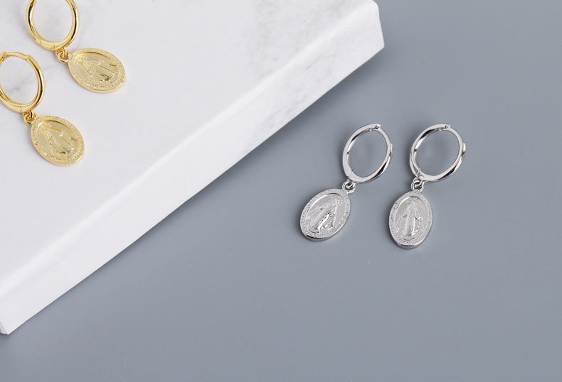 KAVİO 100% 925 Golden earrings sterling silver earrings