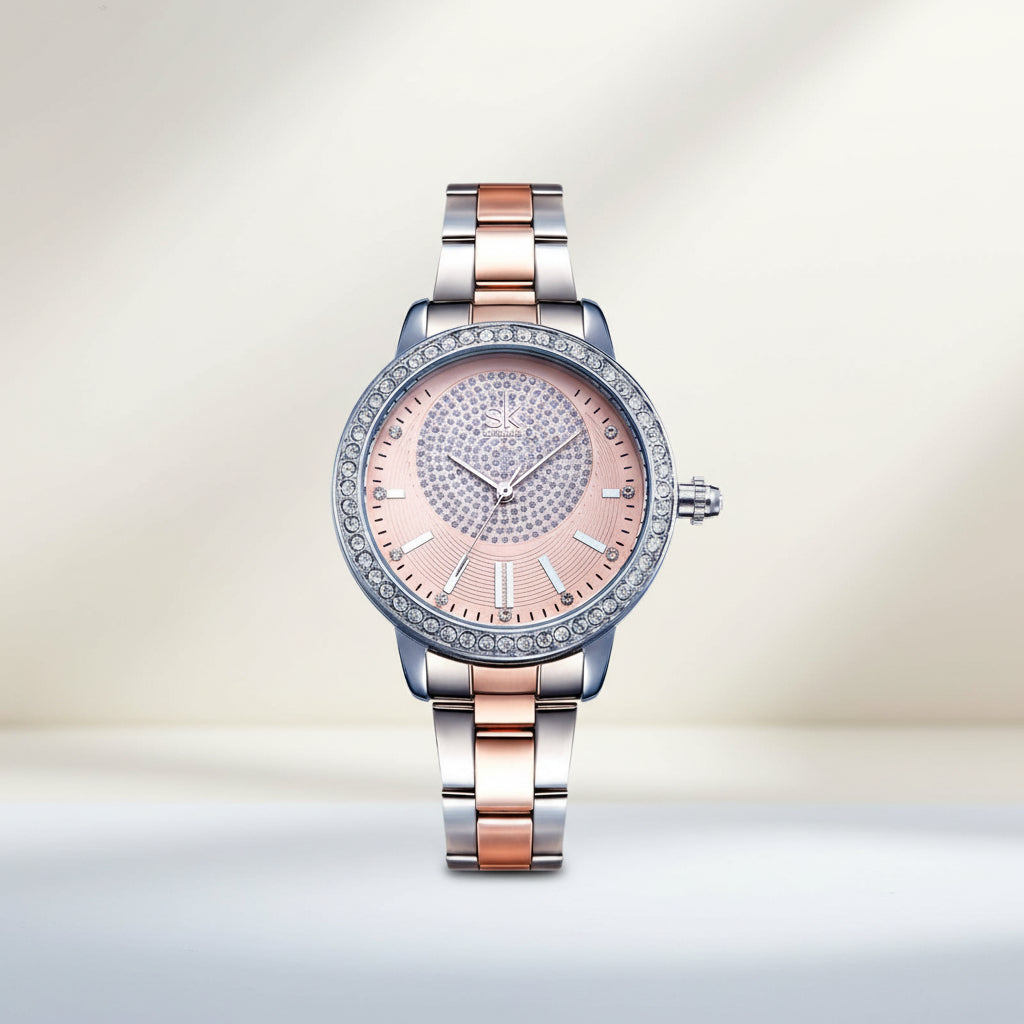 KAVİO Shengke Bracelet Women Watch New Quartz Top Brand Luxury Fashion Crystal Wristwatches Ladies Gift Relogio Feminino