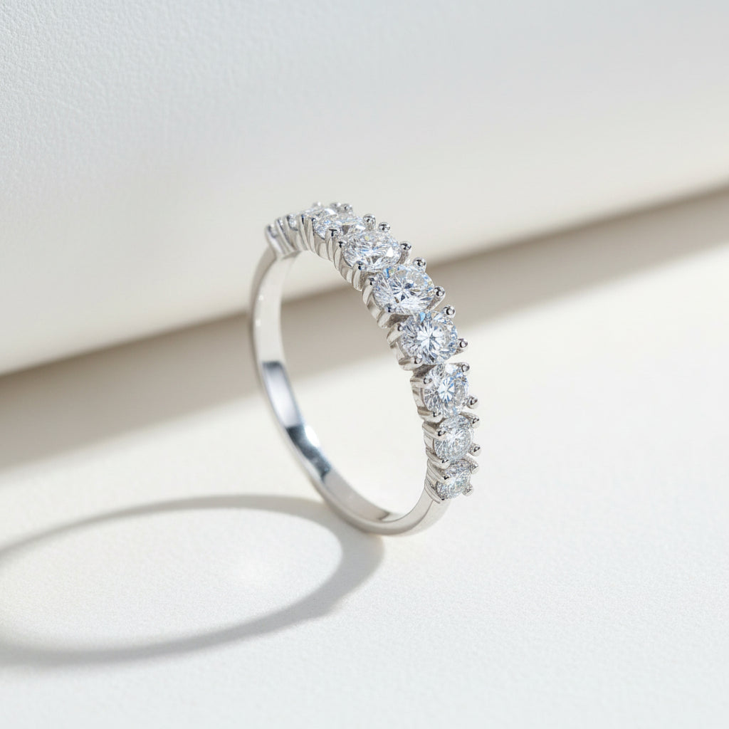 KAVİO 925 Silver Stackable Versatile Closed Ring