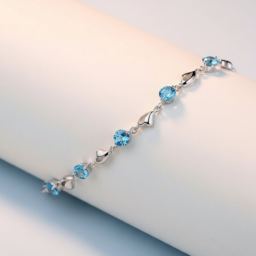 KAVİO Tanabata Valentine's Day Gift Bracelet Silver Jewelry