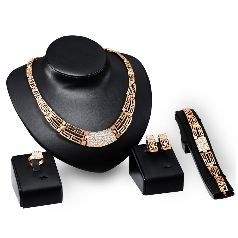 KAVİO 18K Gold Plated Jewelry Jewelry Set