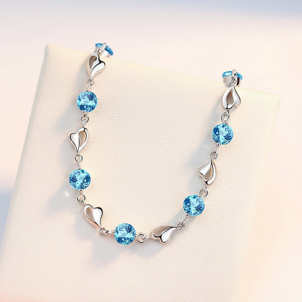 KAVİO Tanabata Valentine's Day Gift Bracelet Silver Jewelry