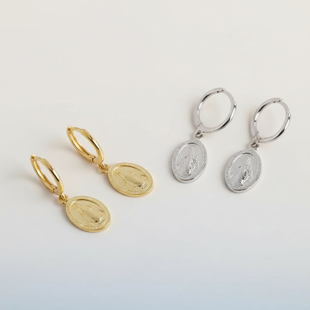 KAVİO 100% 925 Golden earrings sterling silver earrings