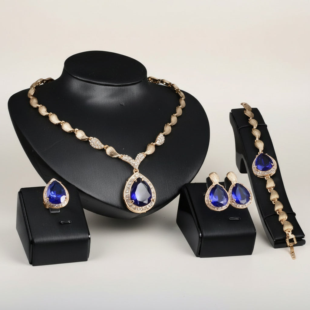 KAVİO Fashion Simple Alloy Jewelry Set Necklace Earrings Set