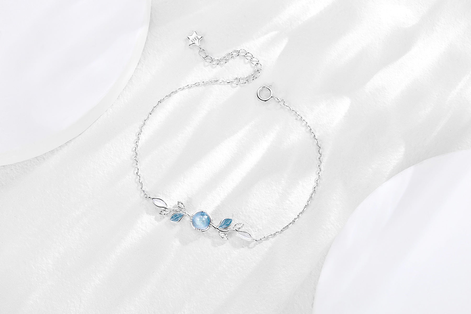 KAVİO Leaf Necklace Women's Sterling Silver Light Luxury Niche Design