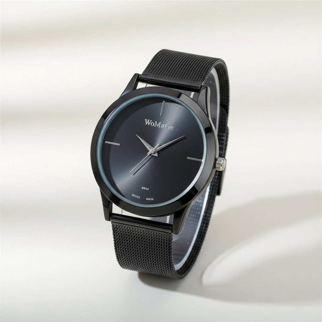 KAVIO Fashion Alloy Belt Mesh Watch Unisex women's watches Minimalist Style Quartz Watch relogio feminino saat Watches for women