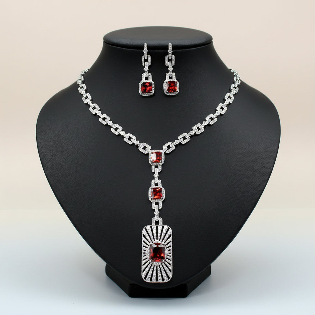 KAVİO Ladies Fashion Personality Bridal Jewelry Set