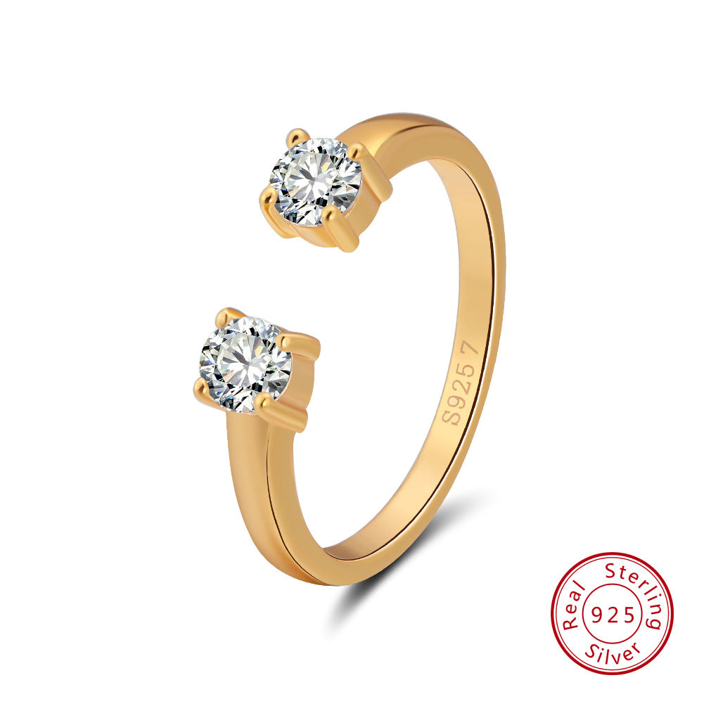 KAİVO Sterling Silver Temperament Ring