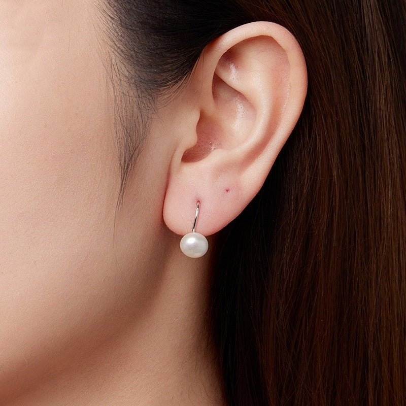 Romantic Pearl Earrings S925 Sterling Silver Earrings