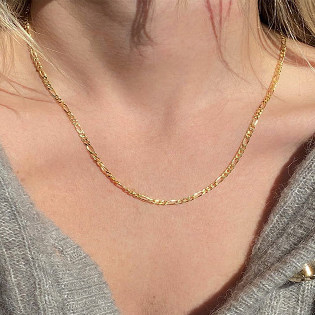 Kavio Personalized Fashion Necklace Figaro Style Ornament