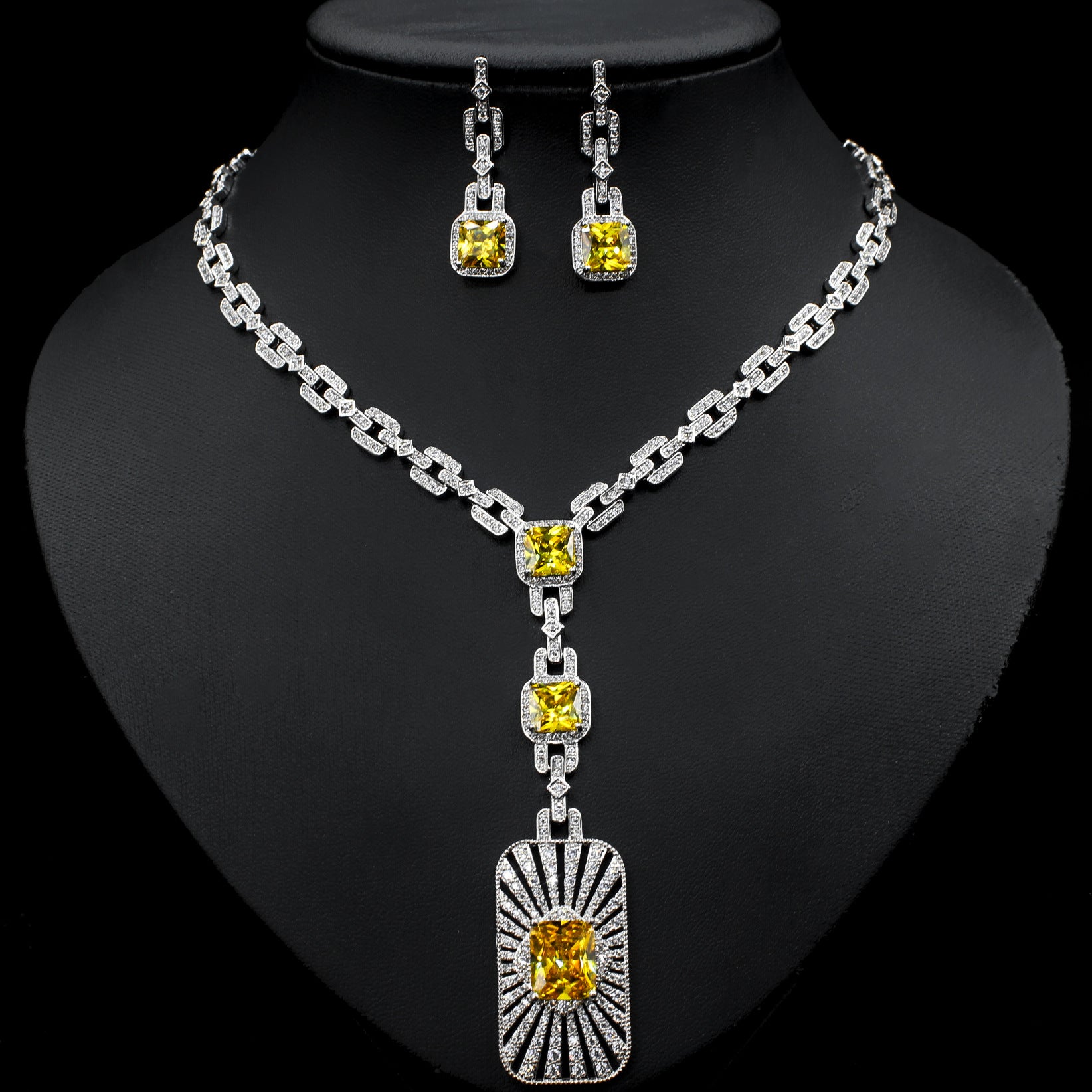 KAVİO Ladies Fashion Personality Bridal Jewelry Set