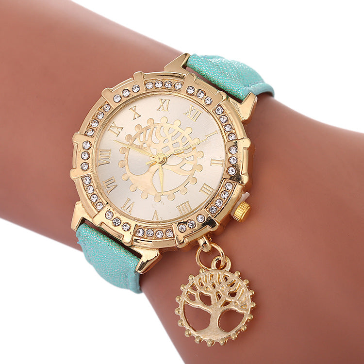 KAVİO Tree Of Life Pattern Fashion Women's Watches