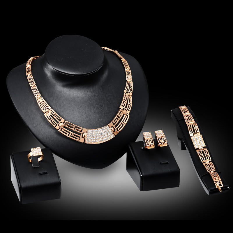 KAVİO 18K Gold Plated Jewelry Jewelry Set