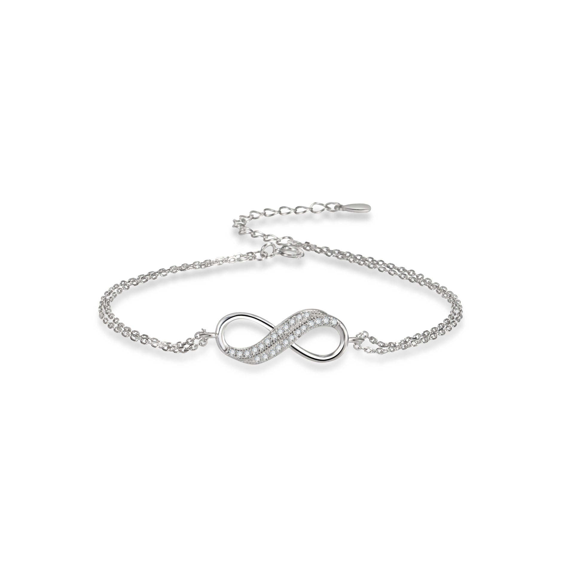 KAVİO Women's Fashion Personality Sterling Silver Number 8 Bracelet