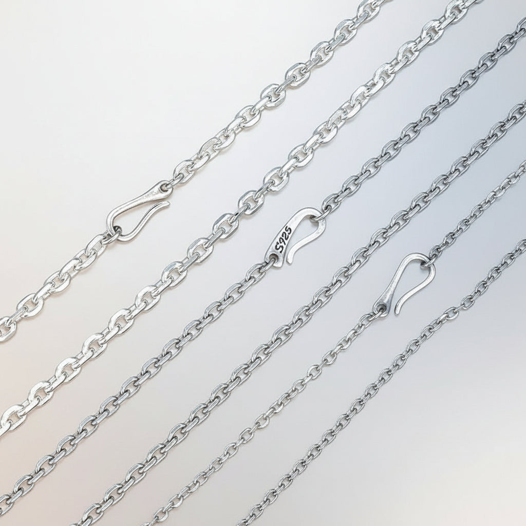 KAVİO Sterling Silver Men's And Women's Necklaces